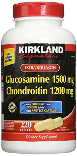Product Cover Kirkland Extra Strength Glucosamine 1500 mg Chondroitin 1200 mg 220 Tablets