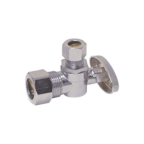 Product Cover Eastman 10738LF 1/4-Turn Angle Stop Valve 3/8-inch x 5/8-inch, Chrome
