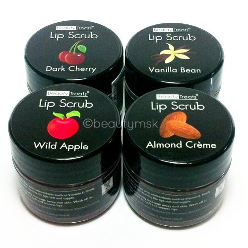 Product Cover Lip Scrub With Antioxidants and Vitamin E 4 pcs Set All 4 Different Flavors