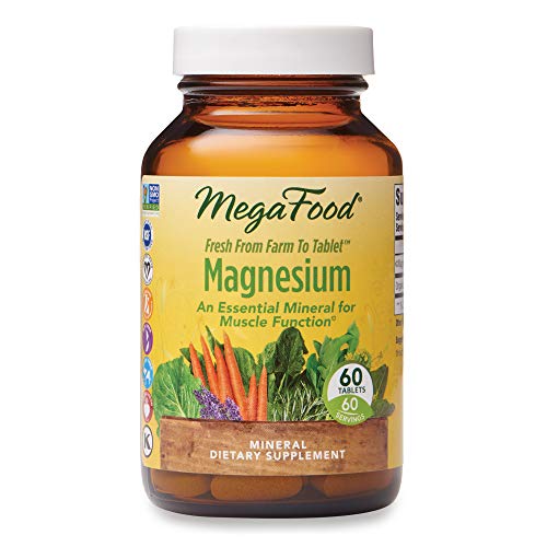 Product Cover MegaFood, Magnesium, Helps Maintain Nerve and Muscle Function, Essential Mineral Dietary Supplement, Gluten Free, Vegan, 60 Tablets (60 Servings) (FFP)