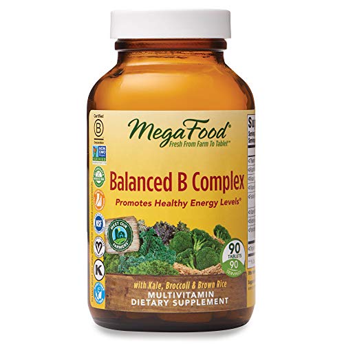 Product Cover MegaFood, Balanced B Complex, Promotes Healthy Energy Levels, Multivitamin Dietary Supplement, Gluten Free, Vegan, 90 Tablets (90 Servings) (FFP)
