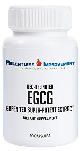 Product Cover Relentless Improvement EGCG Green Tea Extract 670mg Extract Per Capsule Standardized to 98%+Polyphenols 60% EgCG Very Low Caffeine No Stomach Upset
