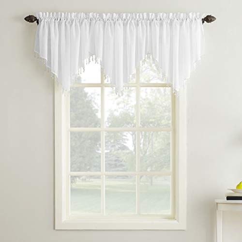 Product Cover No.918 Erica Crush Sheer Voile Ascot Curtain Valance, 51