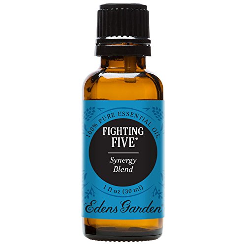 Product Cover Edens Garden Fighting Five Essential Oil Synergy Blend, 100% Pure Therapeutic Grade (Highest Quality Aromatherapy Oils- Cold Flu & Detox), 30 ml