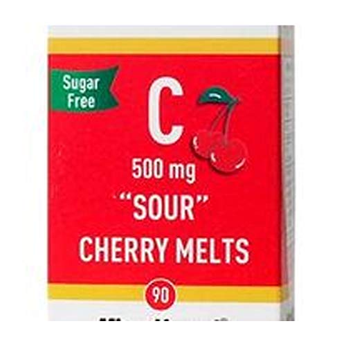 Product Cover Superior Source Vitamin C 500 mg Sublingual Tablets - Buffered Vit C Sour Cherry Melts - Immune System Booster, Energy Vitamins - 90 Count