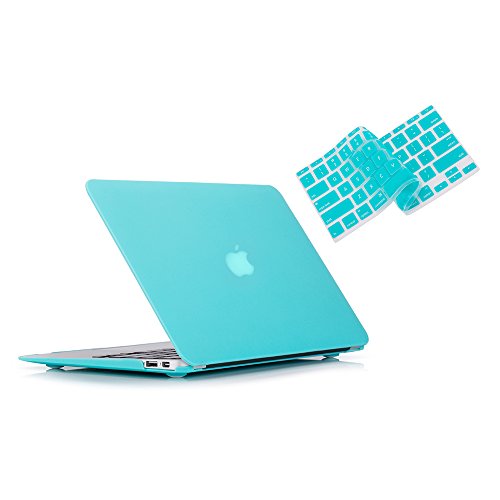 Product Cover RUBAN MacBook Air 11 Inch Case Release (A1370/A1465) - Slim Snap On Hard Shell Protective Cover and Keyboard Cover for MacBook Air 11, Turquoise