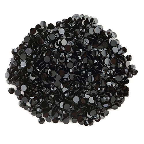 Product Cover Round Beads for Jewelry Making - Flat Back Clear Crystal Rhinestones (3 mm) Wholesale Bulk - Yazycraft