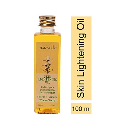 Product Cover Auravedic Skin Lightening Oil with Saffron, Turmeric and Winter Cherry, 100 ml