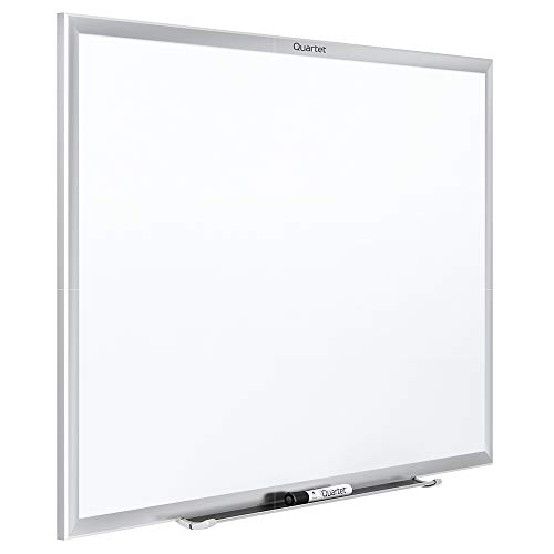 Product Cover Quartet Magnetic Whiteboard, White Board, Dry Erase Board, 5' x 3', Silver Aluminum Frame (SM535)