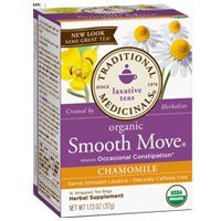 Product Cover Organic Smooth Move Tea Chamomile, Senna Chamomile 16 Bags (Pack of 2) by