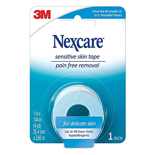 Product Cover Nexcare Sensitive Skin Low Trauma Tape 1 in x 144 in 1 ea (Pack of 4)
