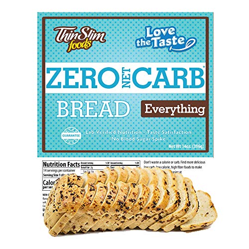Product Cover ThinSlim Foods 50 Calorie, 1g Net Carb, Love-The-Taste Low Carb Bread Everything