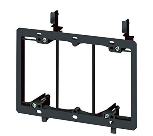 Product Cover iMBAPrice 3 Gang LV3 Low Voltage Wallplate Mounting Bracket - Black