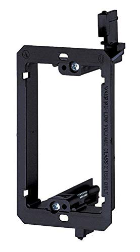 Product Cover iMBAPrice Single Gang (1-Gang) Low Voltage Wallplate Mounting Bracket - Black