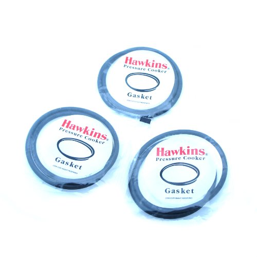 Product Cover Hawkins 2 to 4 ltr 3-Piece Gasket Sealing Ring for Pressure Cooker