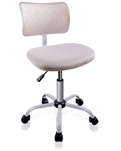 Product Cover Office Chair, Ergonomic Desk Chair Armless Adjustable Swivel Task Mesh Computer Chair for Home Office Conference (Light Gray)