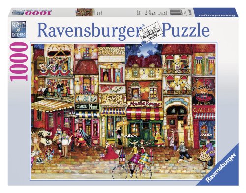 Product Cover Ravensburger Streets of France 1000 Piece Jigsaw Puzzle for Adults - Every piece is unique, Softclick technology Means Pieces Fit Together Perfectly