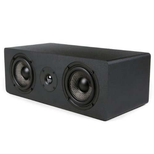 Product Cover Micca MB42X-C Center Channel Speaker with Dual 4-Inch Carbon Fiber Woofer and Silk Dome Tweeter (Black, Each)