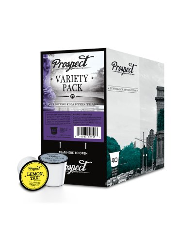 Product Cover Prospect Tea Sampler for Keurig K-Cup Makers, Assorted Variety Pack, 40 Count