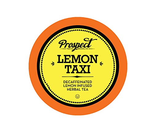 Product Cover Prospect Tea Decaffeinated Lemon Taxi Herbal Tea Pods for Keurig K-Cup Makers, 40 Count