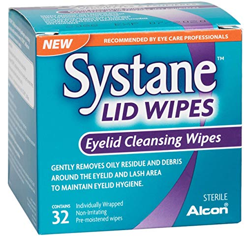 Product Cover Systane Lid Wipes - Eyelid Cleansing Wipes - Sterile, Count of 32