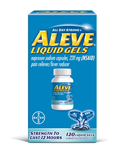 Product Cover Aleve Liquid Gels, Naproxen Sodium Capsules 220 mg (NSAID), Pain Reliever/Fever Reducer, Fast Pain Relief, 120 Count