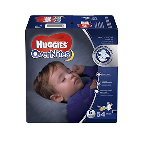 Product Cover HUGGIES OverNites Diapers, Size 6, 54 ct., GIGA JR Overnight Diapers (Packaging May Vary)