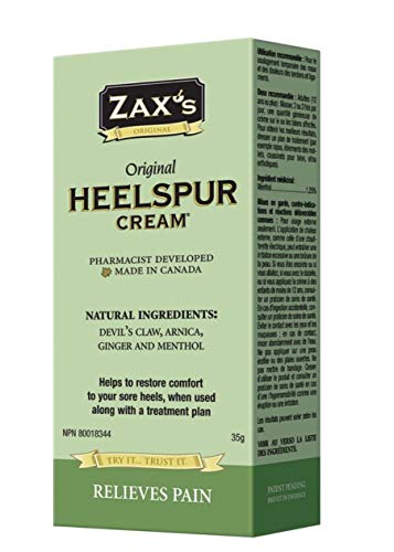Product Cover Zax's Original Heelspur Cream - Top Selling Foot Pain Cream: Relieve Pain & Inflammation Now from: Plantar Fasciitis, Heel Spurs, Shin Splints, Achille's Injuries and Morton's Neuroma. Not Freezing or Numbing. Pharmacist Developed. Natur