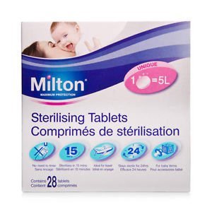 Product Cover Milton Standard 24 Hour Steriliser Sterilising Tablet Protects for Germs 28 Pack Great Gift for Baby Free Shipping Ship Worldwide