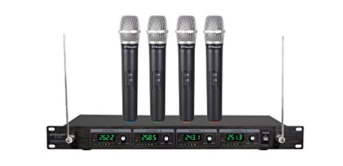 Product Cover GTD Audio G-380H VHF Wireless Microphone System with 4 Hand held mics