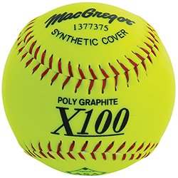 Product Cover MacGregor X52RE ASA Slow Pitch Synthetic Softball, 12-Inch, Pack of 12