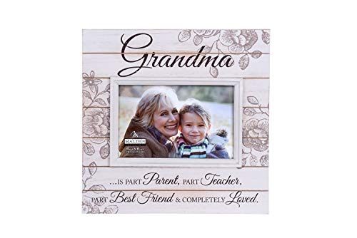 Product Cover Malden International Designs Sun Washed Words Grandma Cream Distressed Picture Frame, 4x6, Cream