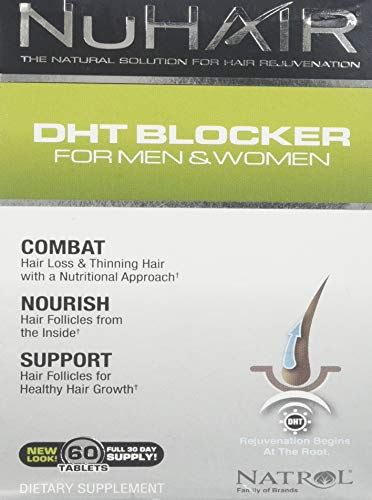 Product Cover NuHair DHT Blocker Hair Regrowth Support Tablets for Men and Women - 60 Ea