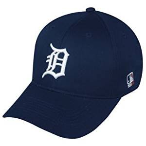 Product Cover MLB Replica Adult Baseball Cap Various Team Trucker Hat Adjustable MLB Licensed , Detroit Tigers - Home
