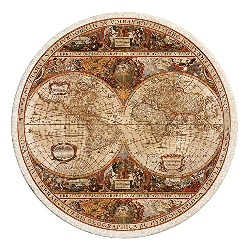 Product Cover Thirstystone TS2006 Old World Passages Printed Sandstone Coaster Set, Antique Map