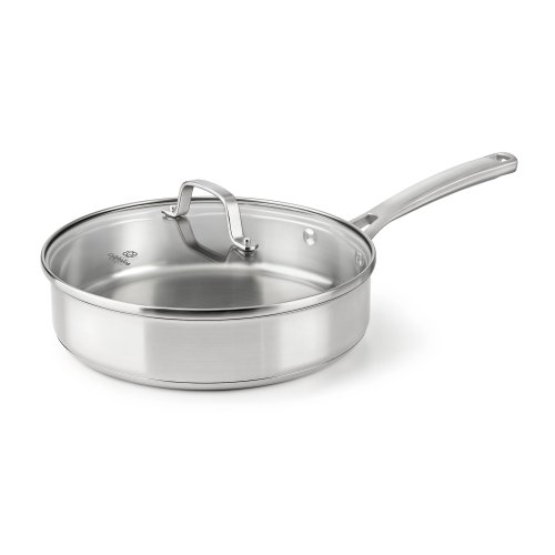 Product Cover Calphalon Classic Stainless Steel Cookware, Saute Pan, 3-quart
