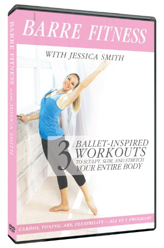 Product Cover Barre Fitness: 3 Ballet Inspired Cardio, Strength + Abs Routines to Sculpt, Slim with Jessica Smith