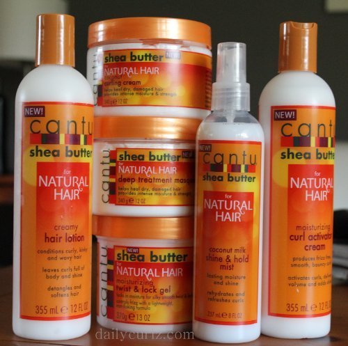 Product Cover Cantu Shea Butter For Natural Hair Jumbo Combo (Hair Lotion, Curl Cream, Shine Mist, Coconut Creme, Twist Gel, Deep Treatment)