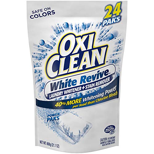Product Cover OxiClean White Revive Laundry Whitener + Stain Remover Power Paks, 24 Count