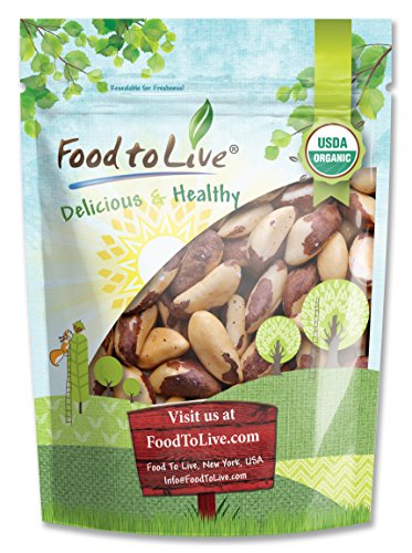 Product Cover Organic Brazil Nuts, 8 Ounces - No Shell, Non-GMO, Kosher, Raw, Vegan