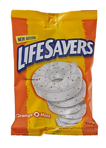 Product Cover Life Savers Orange-O-Mint, Peg Bag, 150gm, 12 Count {Imported from Canada}