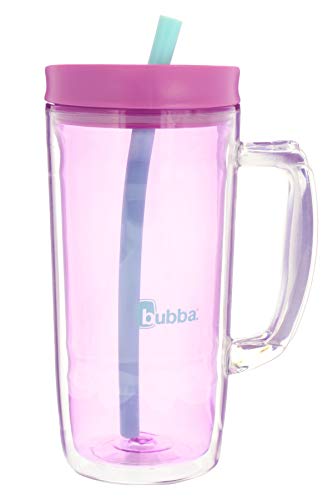 Product Cover Bubba Envy Travel Thermal Mug, 32 Ounces - Double Wall Insulated With Straw and Handle- Keep All Your Favorite Cold Drinks at Your Side - Sweat Resistant, Ideal For Travel - Purple