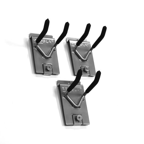Product Cover Proslat 13011 Double 4-Inch Locking Hooks Designed for Proslat PVC Slatwall, 3-Pack