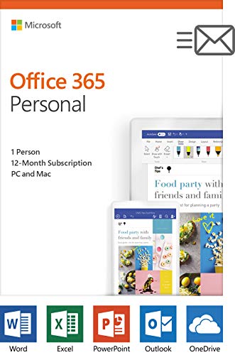 Product Cover Microsoft Office 365 Personal | 1-year subscription, 1 user, PC/Mac Key Card