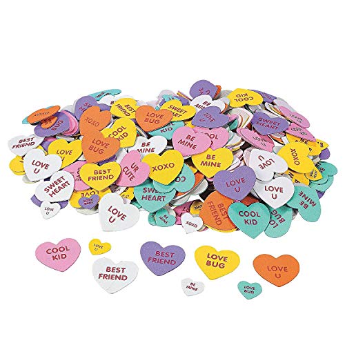 Product Cover 500 VALENTINE Conversation HEART FOAM STICKER Shapes/ARTS & Crafts/SCRAPBOOKING Supplies/SELF ADHESIVE/HOLIDAY/VALENTINE'S DAY ACTIVITY