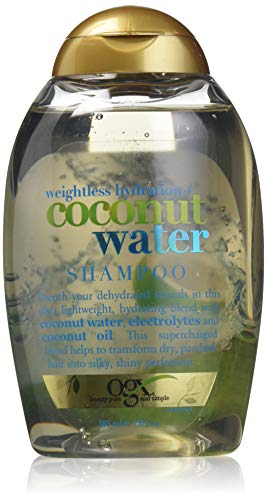Product Cover OGX Weightless Hydration + Coconut Water Shampoo, 13 Ounce Bottle,  , Lightweight Hydrating Formula  Sulfate-Free Surfactants