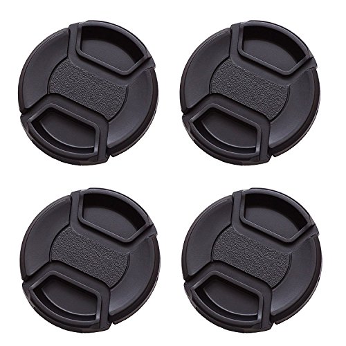 Product Cover IMZ Lens Cap Bundle - 4 x 77MM Front Lens Filter Snap On Pinch Cap Protector Cover for DSLR SLR Camera Lens 77x4
