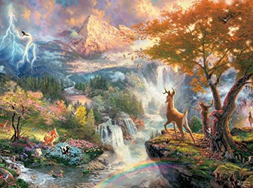 Product Cover Ceaco Thomas Kinkade The Disney Collection Bambi Jigsaw Puzzle, 750 Pieces