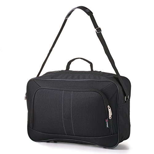 Product Cover 16 Inch Carry On Hand Luggage Flight Duffle Bag, 2nd Bag or Underseat, 19L, Black