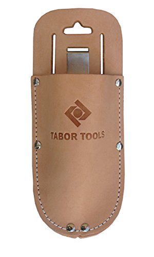 Product Cover TABOR TOOLS Leather Holster for Pruning Shears, Sturdy Craftsmanship Tool Belt Accessory Sheath, Fits Most Garden Scissors. H1.